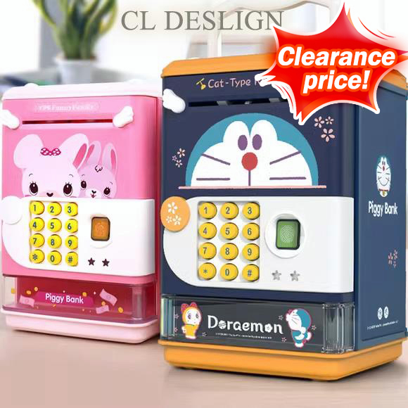Deejoy Piggy Bank Toy Electronic Mini ATM Savings Machine with Personal