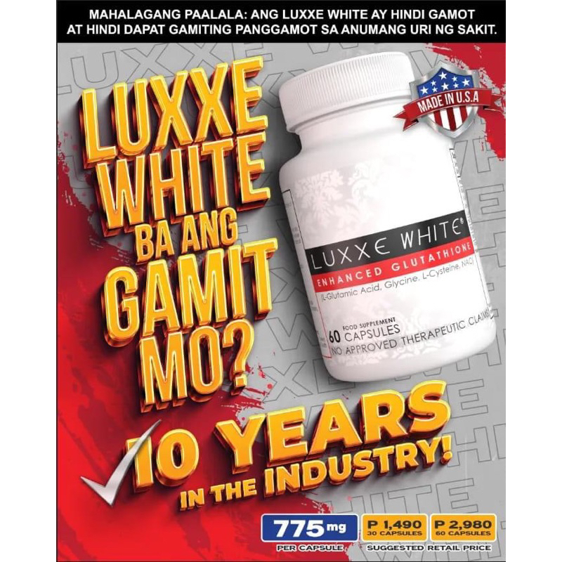 luxxe white enhanced glutathione price philippines Luxx White (Enhanced Glutathione) Frontrow Luxxe White Capsules Glutathione  Whitening Supplement 60 Capsules Dietary Supplement Enhanced Skin Whitening  Glutathione Formulation - Lazada main image 0
