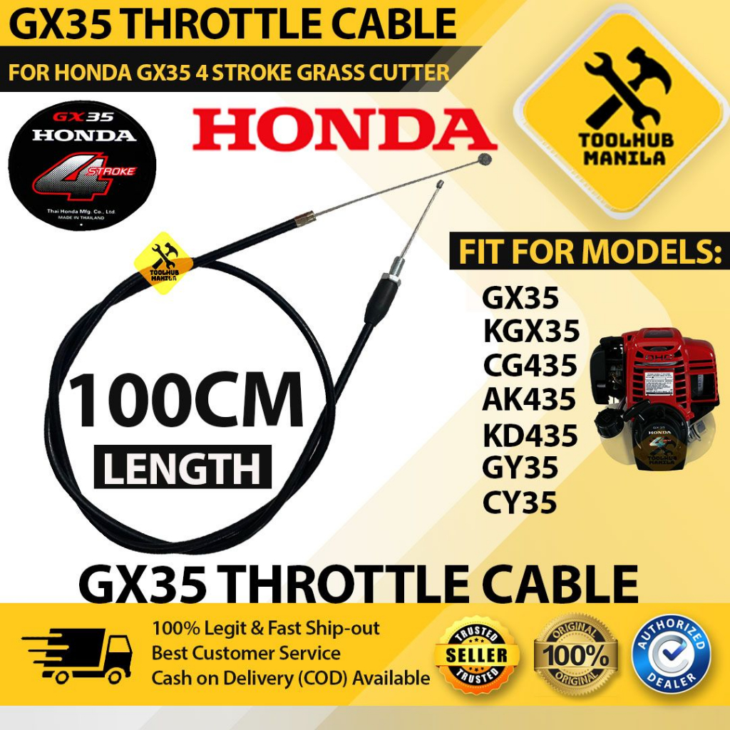 GX35 Throttle Cable for GX35 KGX35 Honda 4 stroke Grass Cutter Brush