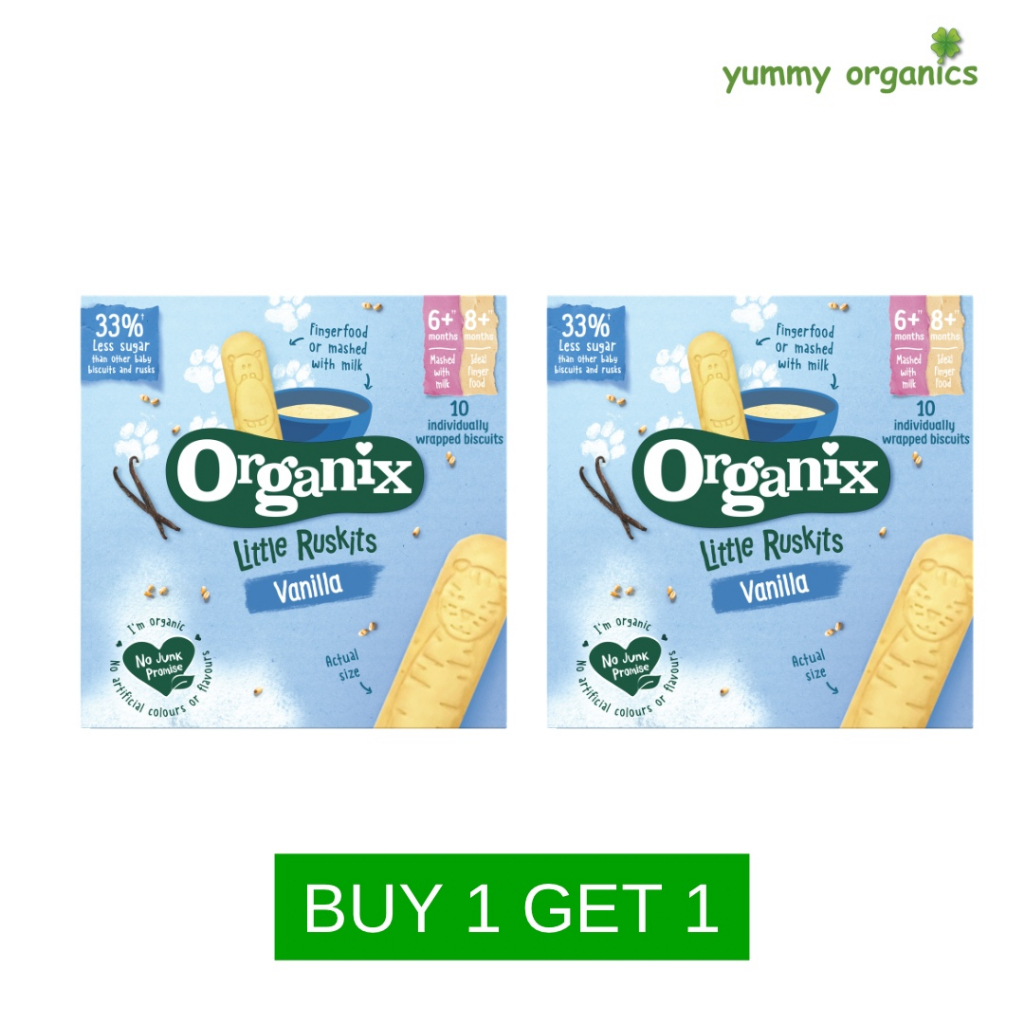 Organix Little Ruskits VANILLA BISCUITS 60g BUY 1 TAKE 1 (EXPIRY