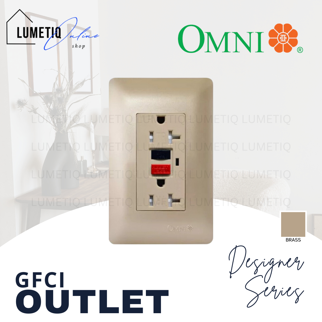 Omni Designer Series Brass Color GFCI Outlet Set Shopee Philippines