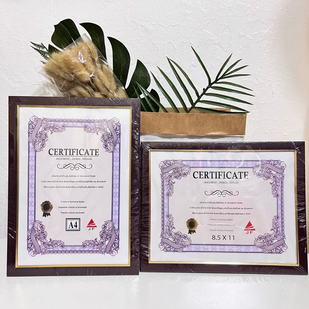 cindychen2 8x10/A4 / 8.5x11 / 8x12 PVC CERTIFICATE FRAME SIZE A4 / 8.5 ...