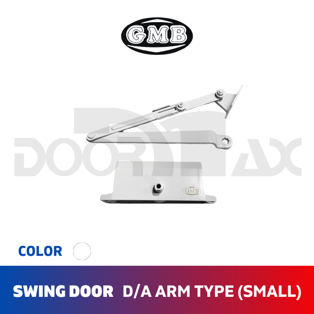 GMB Double Adjustment Small Arm Type Door Closer for Swing Door (Brown ...