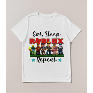 Eat Sleep Roblox Repeat Piggy Kids Printed T-shirt Various 