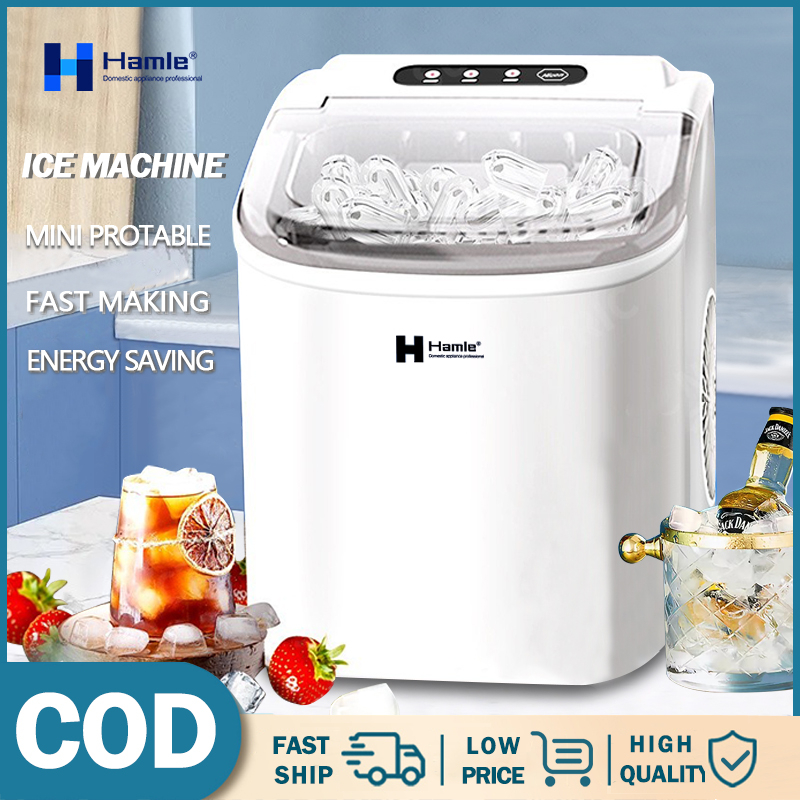 Ice Maker Machine For Business Automatic Electric Ice Cube Maker Household 15kg/24h Shopee
