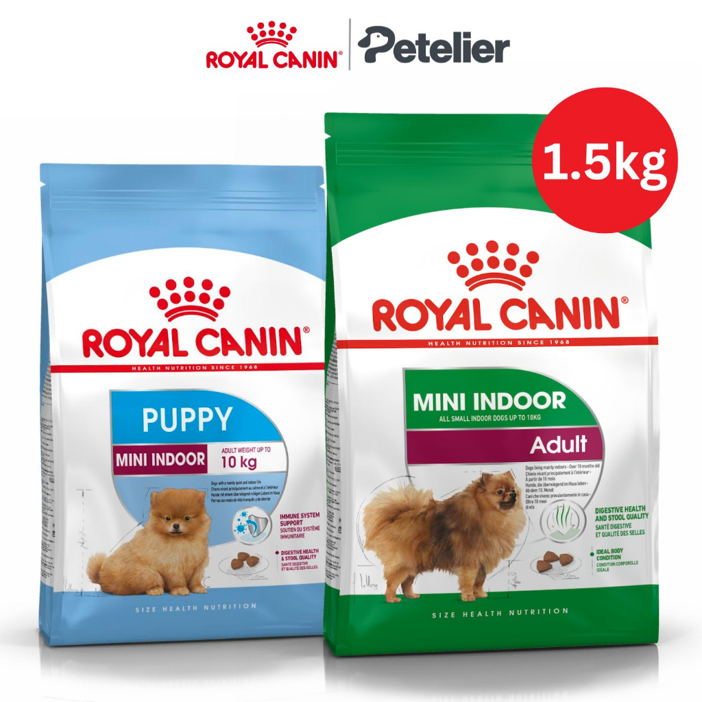 Royal Canin Mini Indoor Adult Puppy Junior 1.5kg Dry Dog Food Shopee Philippines