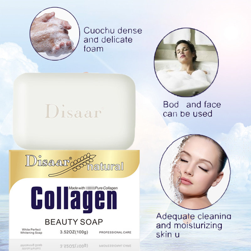 Disaar Natural Collagen Soap Double Whitening Removing Fine Lines And