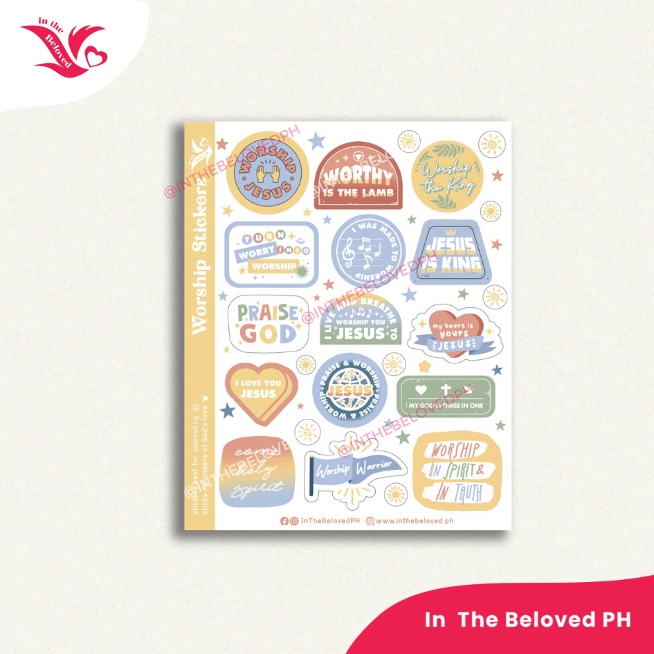 Worship Journaling Stickers for journaling, bullet journaling, note ...