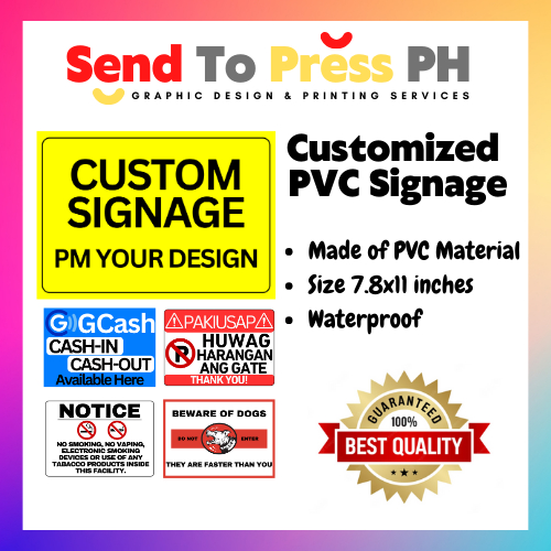 CUSTOMIZED SIGNAGE - MADE OF PVC (Same Material ng regular ID) | Shopee ...