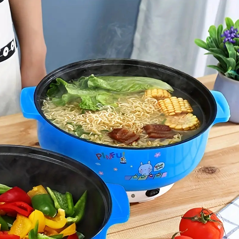 Non-Stick Multi Cooker Multi Functional Hot Pot Rice Fry Soup Electric ...