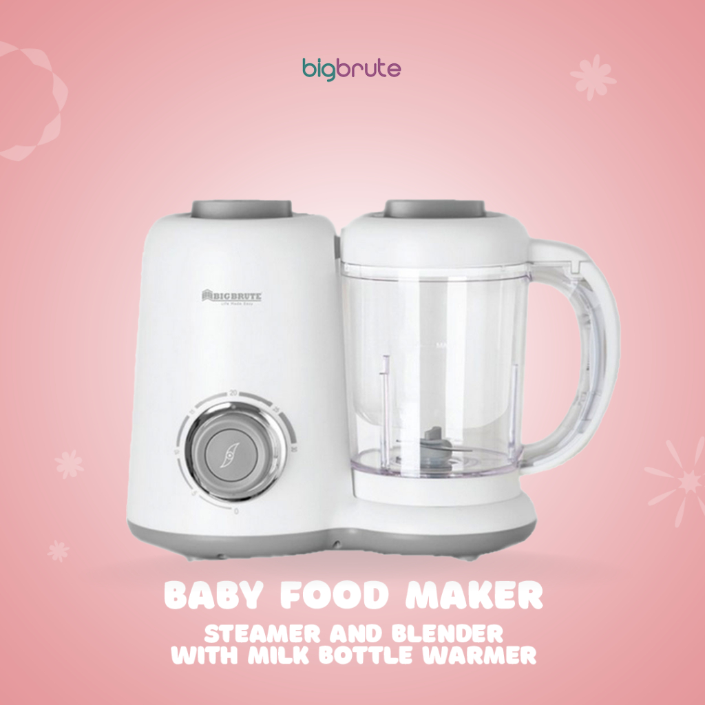 Big Brute Baby Food Maker, Steamer and Blenders with Milk Bottle Warmer ...