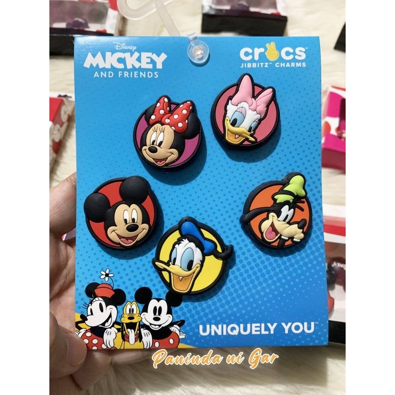 Disney Mickey Mouse Ears Croc Charms Shoe Accessories Jibbitz Set Of 10