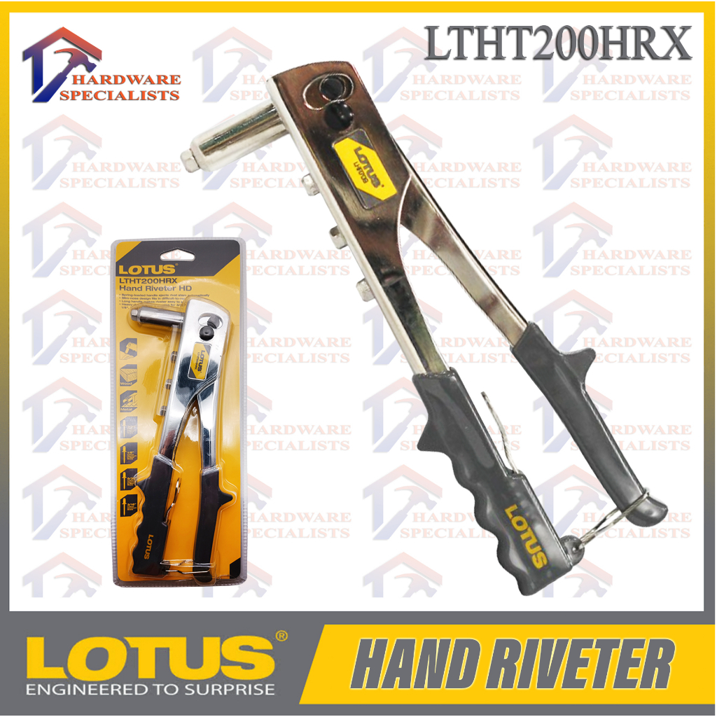 Lotus Hand Riveter HD Chrome LTHT200HRX Original Authentic | Shopee ...