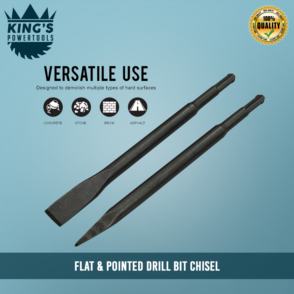 Chipping Gun Drill Bit Chisel (Flat & Pointed) Shopee Philippines