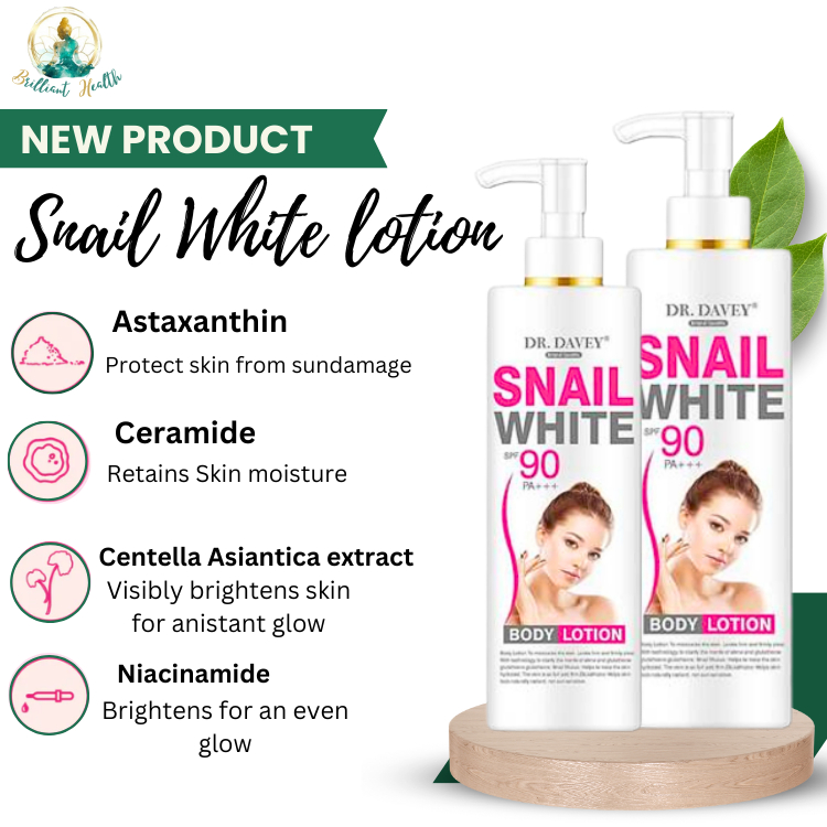 Snail White Body Lotion with SPF 90 Skin Moisturizer And Whitening