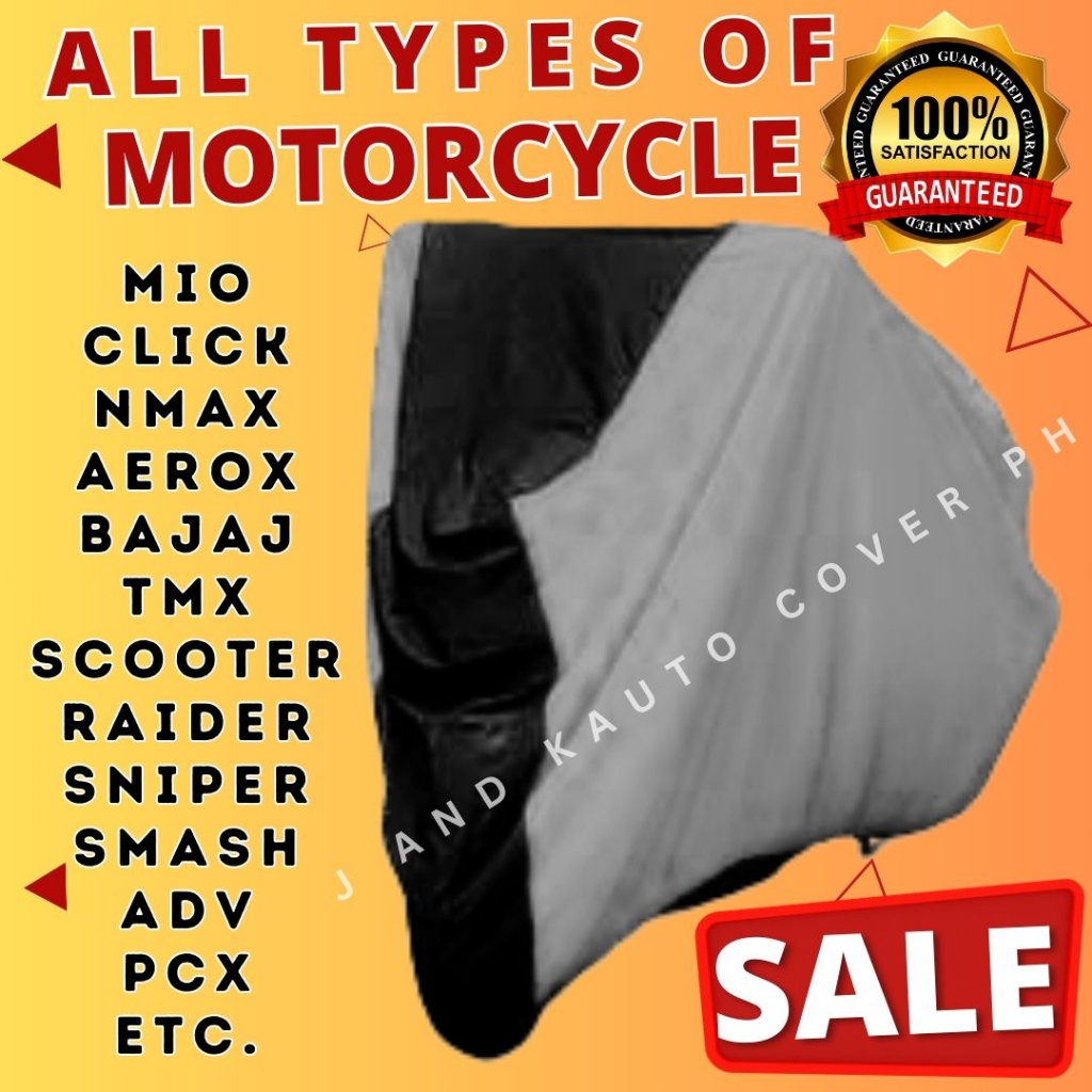 MOTORCYCLE COVER ALL TYPES TMX SCOOTER RAIDER MIO CLICK NMAX AEROX ...