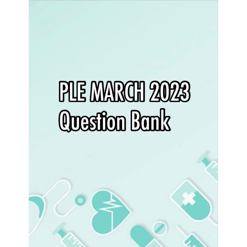 PLE MARCH 2023 QBANK 1200 Questions 12 Subjects Shopee Philippines