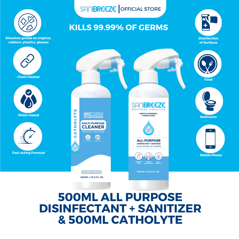 Catholyte + Anolyte 500mL COMBO Cleaner and Disinfectant Shopee Philippines