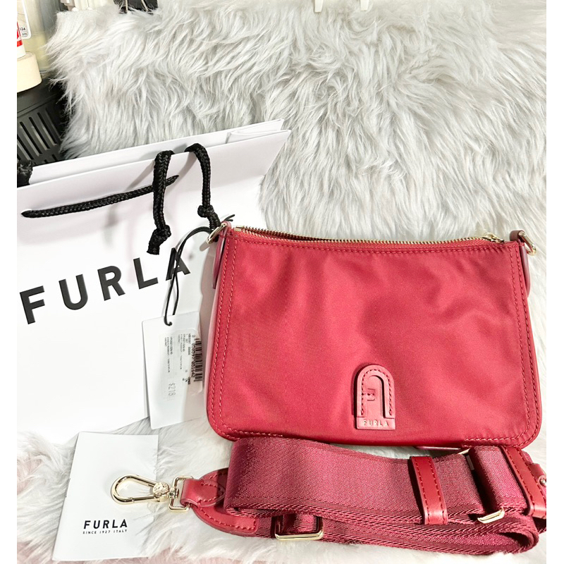 Original Furla Atena Small Crossbody in Tessuto Nylon Shopee