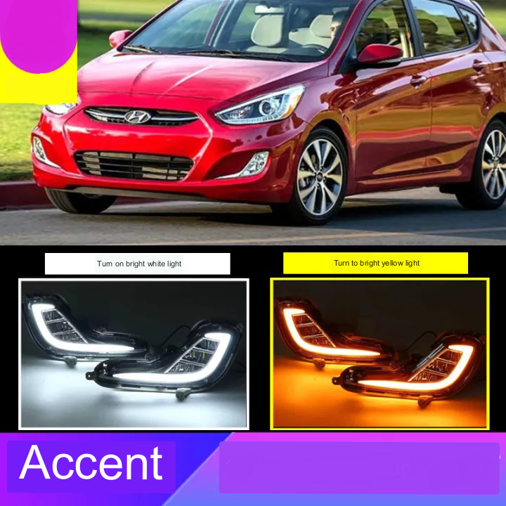 Hyundai Accent Fog Light DRL 20112018/Solaris Verna/Bumper/Fog/Signal/Fog Lamp 2012 2014 2016