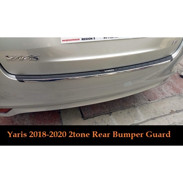 Toyota Yaris 2018-2020 2tone Rear Bumper Guard | Shopee Philippines