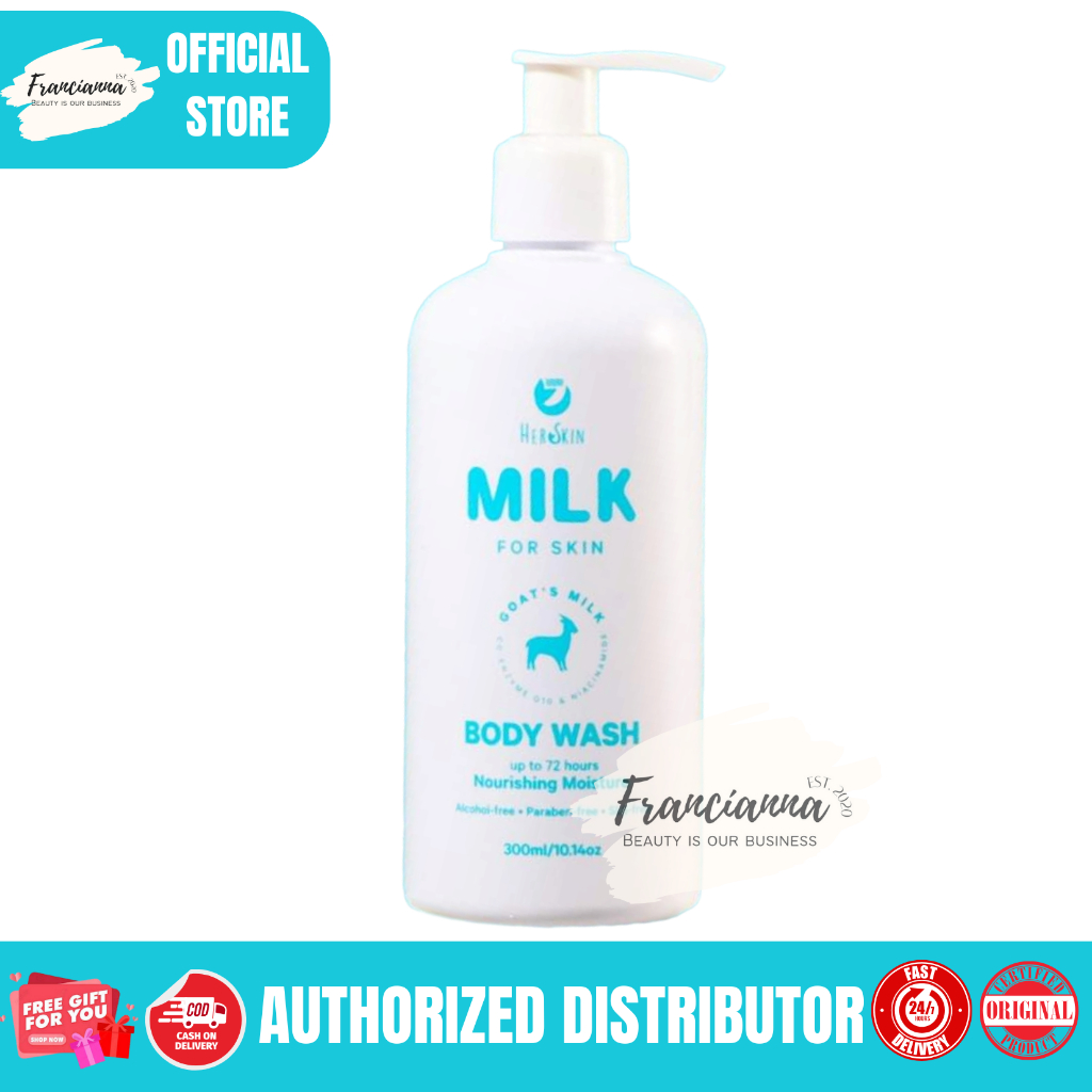 Onhand Herskin GOATs MILK Body Wash with Freebie | Shopee Philippines