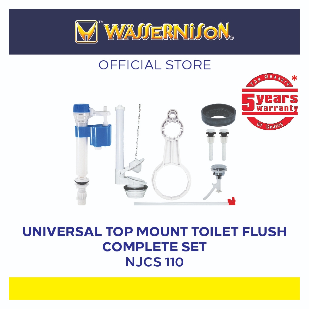 Wassernison Universal Top Mount Toilet Flush Complete Set Shopee