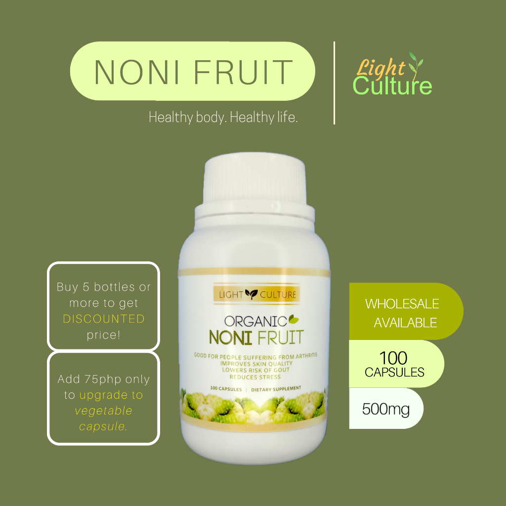 Noni Fruit Capsules Pure/Authentic (100caps/500mg) Shopee Philippines