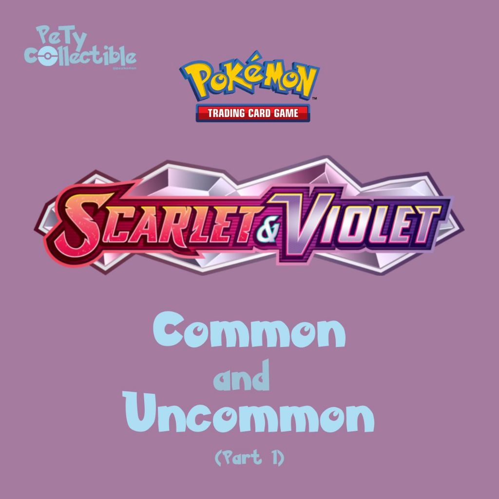 Pokémon Scarlet and Violet Base Set Common and Cards (Part1) Pety Collectible Shopee