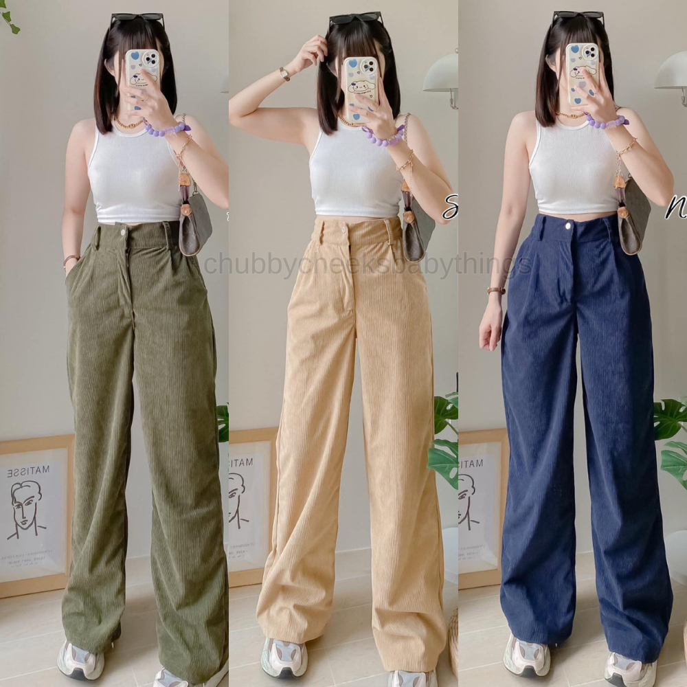Shop brown corduroy pants outfit for Sale on Shopee Philippines