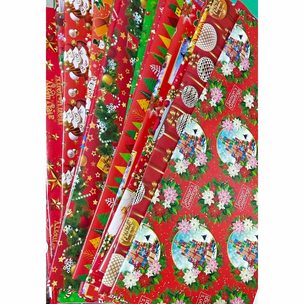 XMAS GIFT Wrapper ( Christmas ) , Sold per 10pcs (Same design - one ...