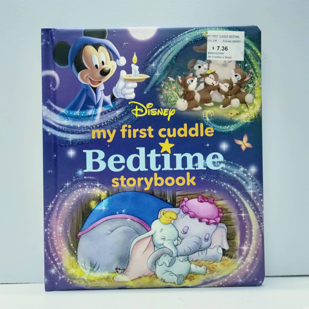 MY FIRST DISNEY CUDDLE BEDTIME STORYBOOK (HARDCOVER/PADDED) BY Disney Books Shopee Philippines