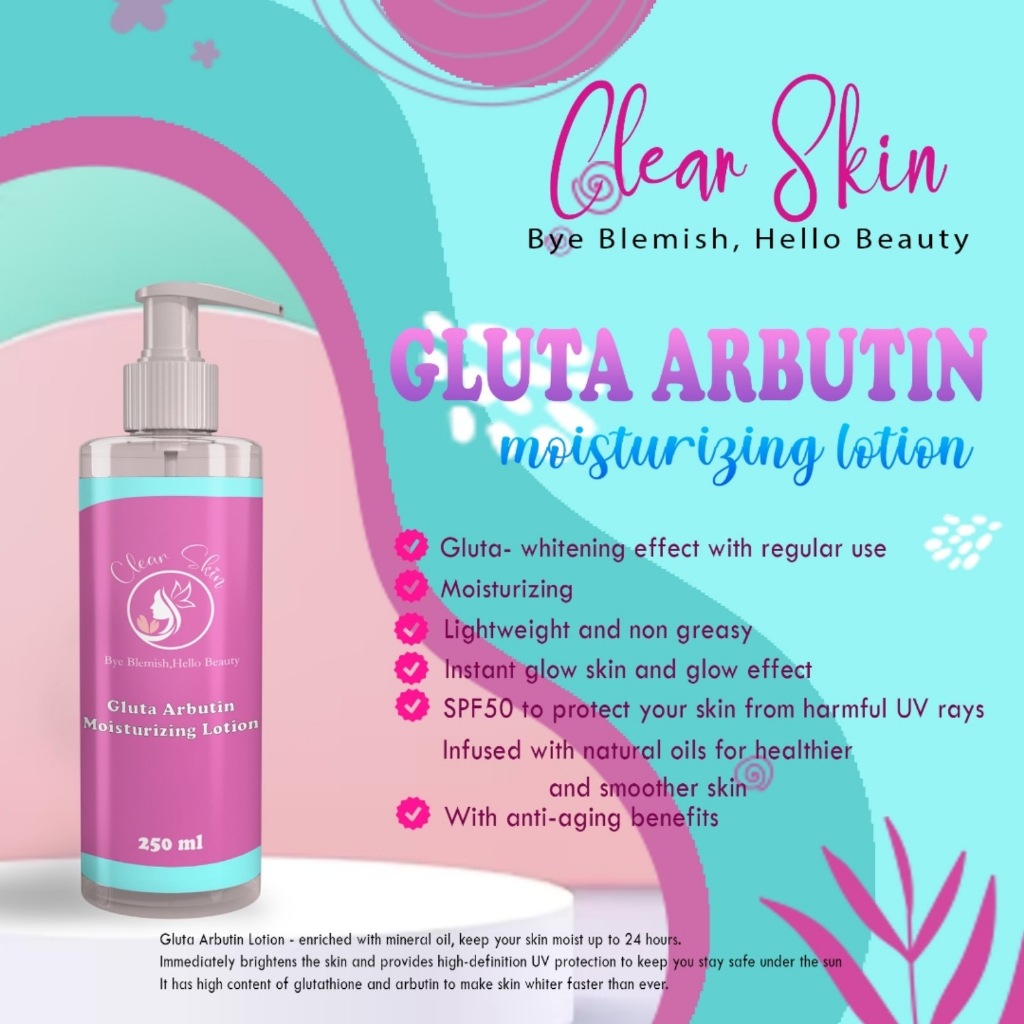 Gluta Arbutin Moisturizing Lotion with SPF 50 | Shopee Philippines