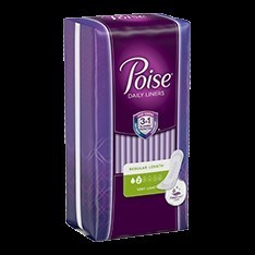 Poise Daily Incontinence Panty Liners, 2 Drop, Very Light Absorbency,  Regular, 48Ct 