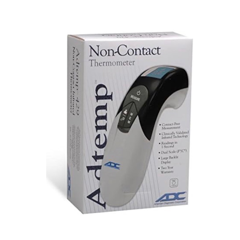 ADC NonContact Infrared Thermometer, Adtemp 429, White Shopee Philippines