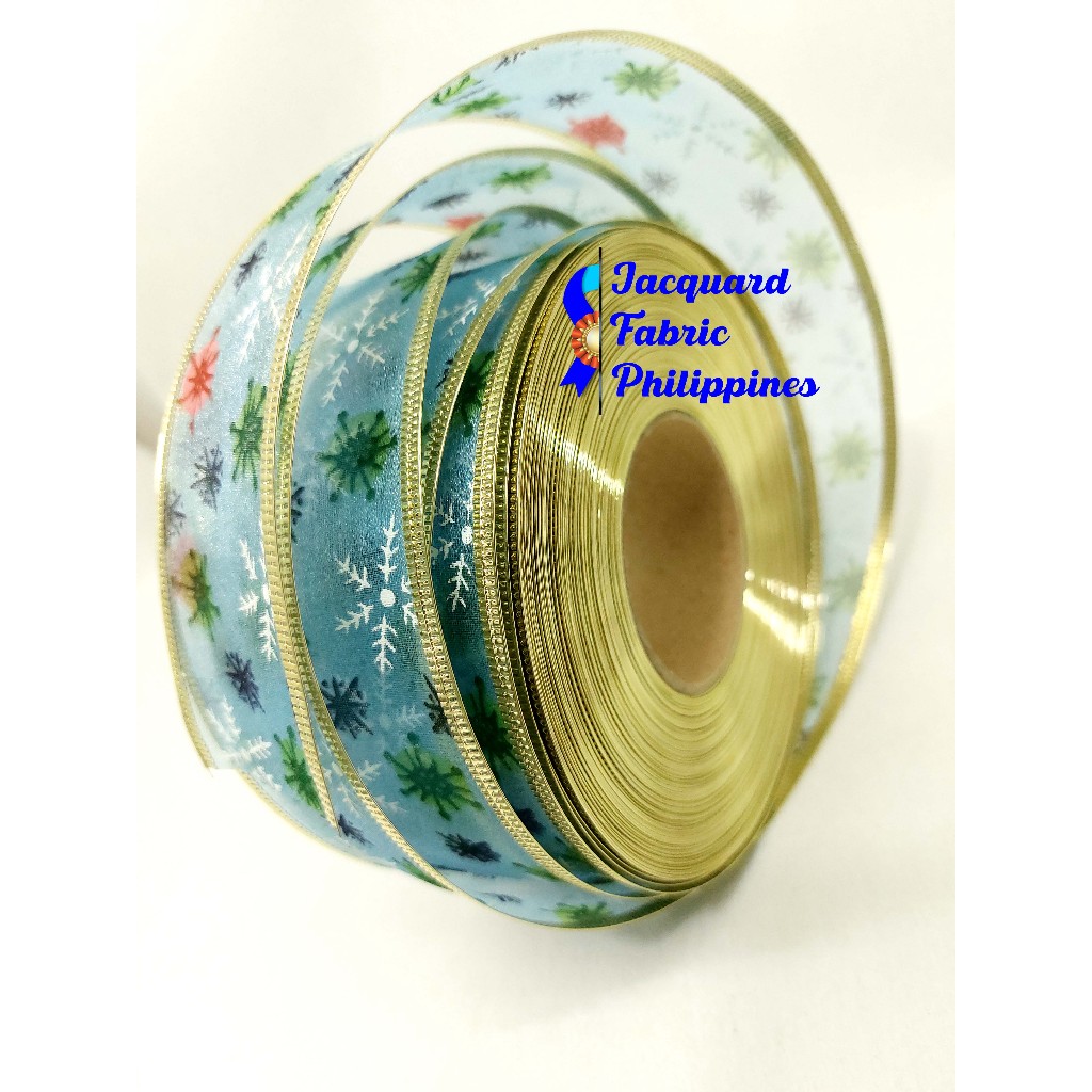Christmas Ribbon Wired 5cm | Shopee Philippines
