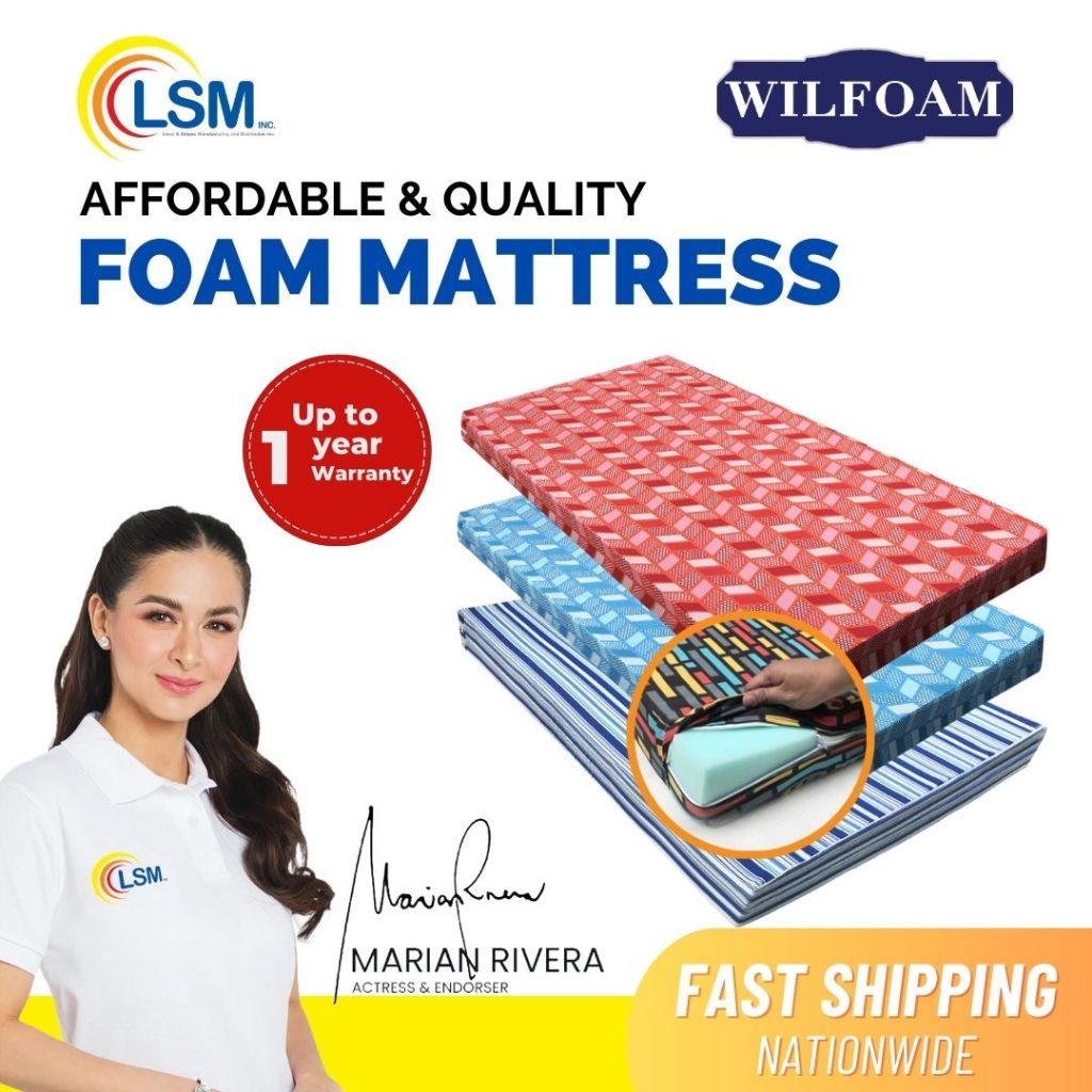 Wilfoam Affordable Bed Foam Mattress 1 year warranty N1 Soft and High ...
