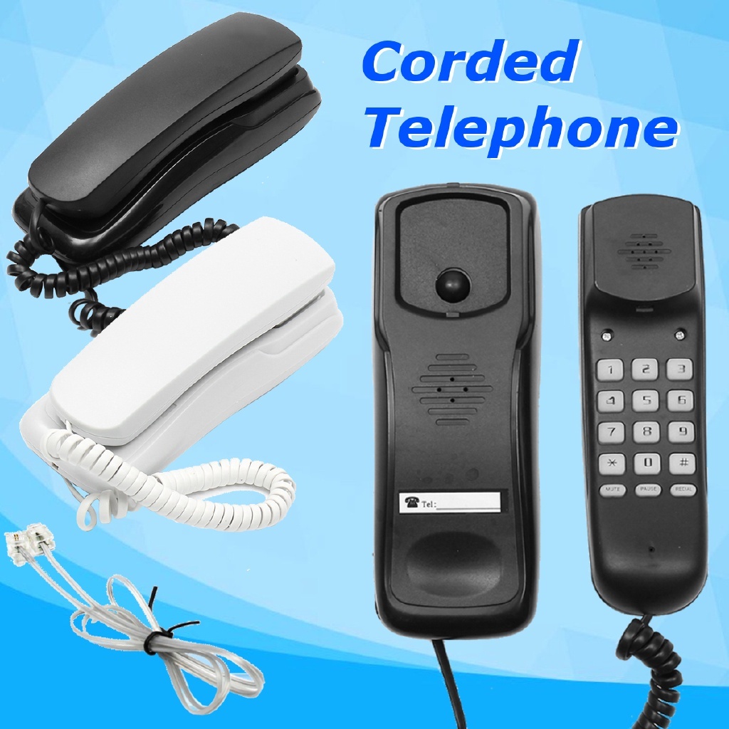 LCD Corded Caller ID Telephone With Speaker Home Office Wired Landline