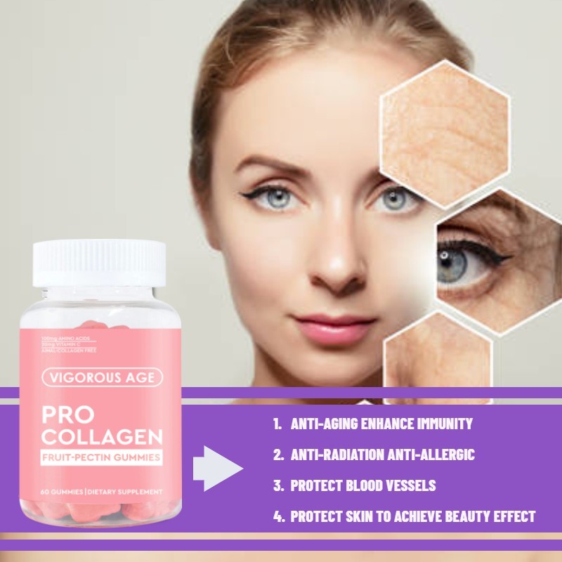 Collagen Gummies Nicotinamide Essence Whitening Vitamin C Skin Hair