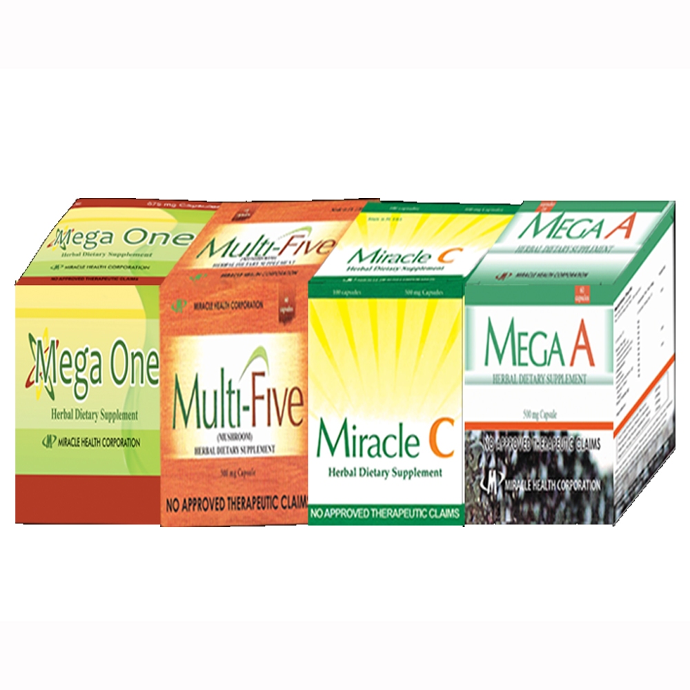 Amazing Four (Mega One 10 capsules,Multi-Five 10 capsules,Miracle C 10 ...