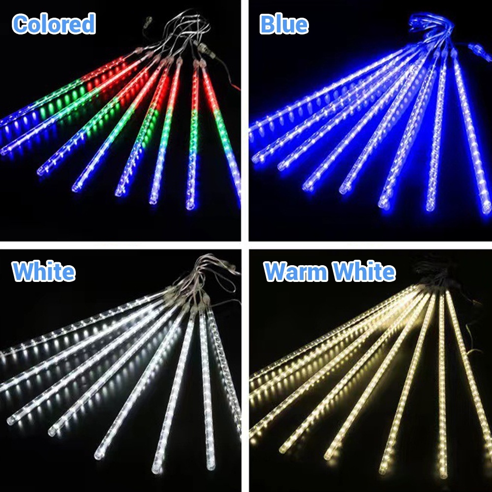 50/30cmLED Meteor Shower String Lights Waterproof Garden Falling ...