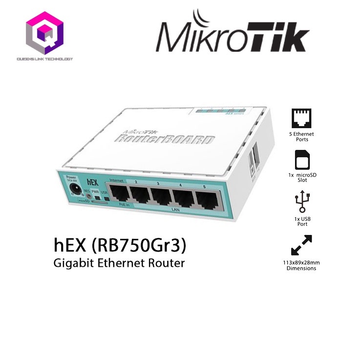 MikroTik hEX RB750Gr3/E50UG REFRESH | Shopee Philippines