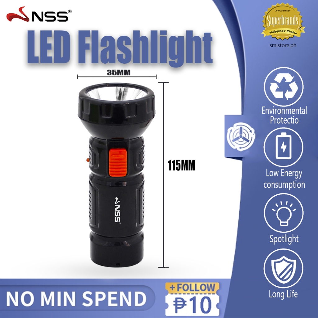 Nss Flashlight Handy Light Hand Carry Torch Light Emergency 