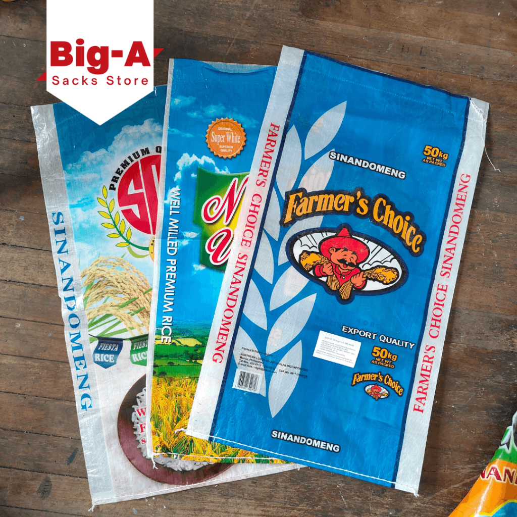 (10PCS) 50kg Used Laminated Rice Sack/ Sako/ Sako Bag/ Empty Sack Sand ...