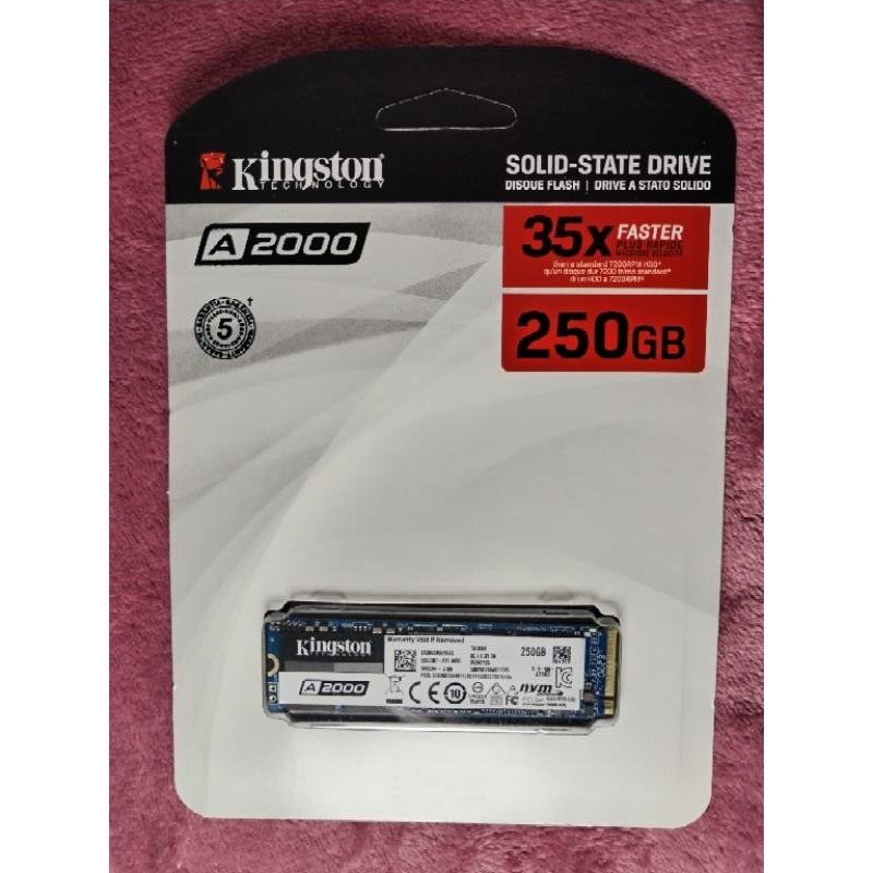 Kingston A2000 250GB SA2000M8 M.2 NVME PCIE Gen3x4 SSD | Shopee Philippines