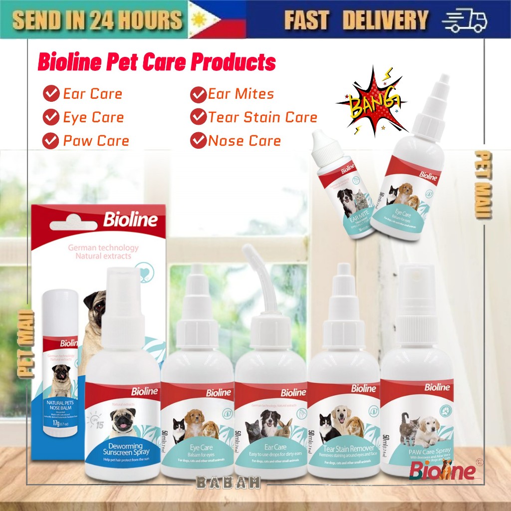 BABAHBIOLINE Tear Stain/Eye Care /Ear Care/Ear Mites /Dry Clean