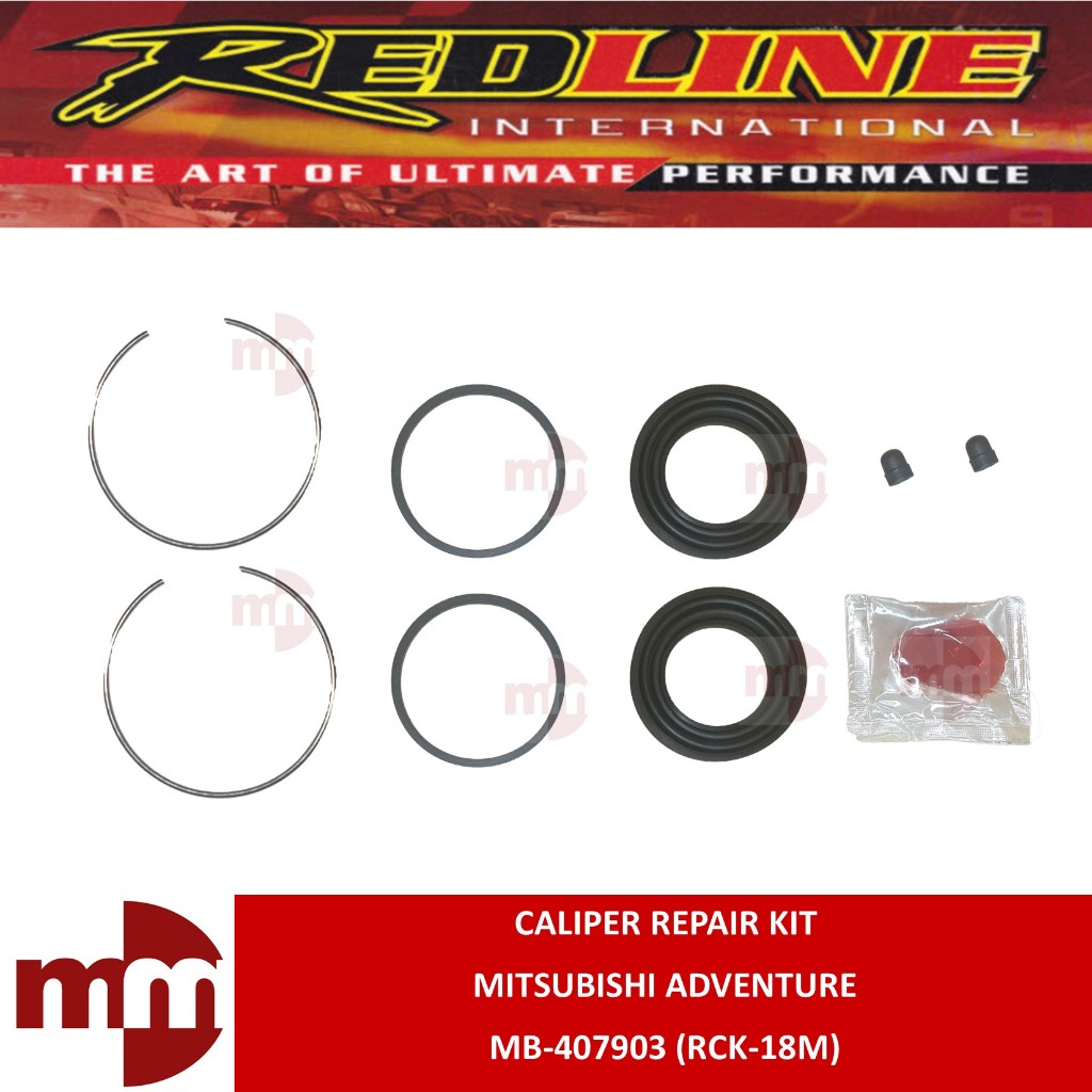 REDLINE CALIPER REPAIR KIT for MITSUBISHI ADVENTURE 1998-2017 (SET) MB ...
