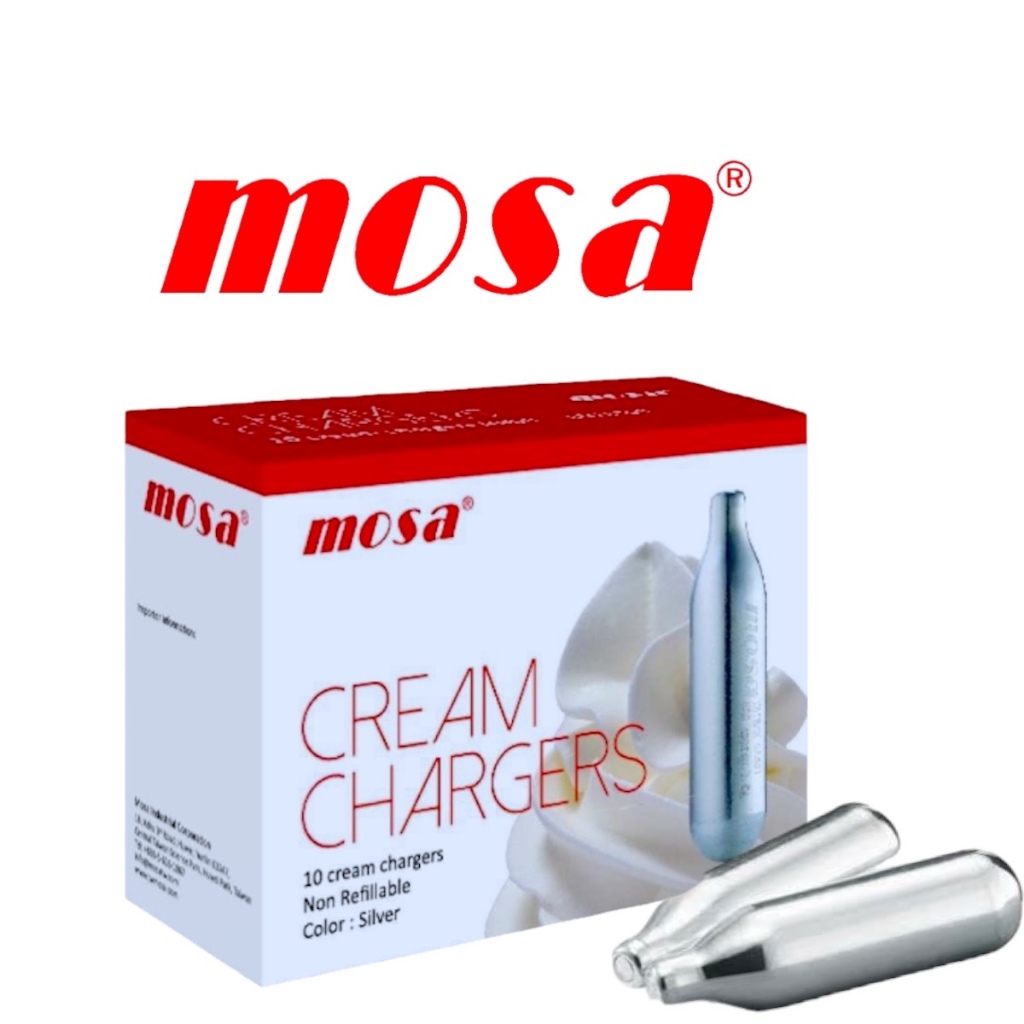 Mosa Cream Charger N20 For Whip Dispenser ( 10 pcs per box ) | Shopee ...