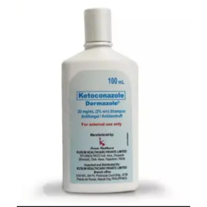 DERMAZOLE Ketoconazole Shampoo Antifungal\Antidandruff 100ml Shopee