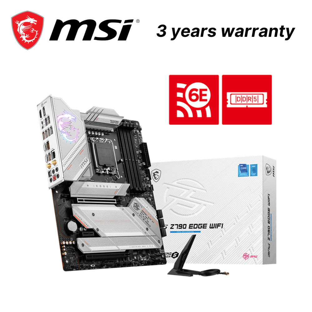 MSI MPG Z790 Edge Wifi ATX LGA1700 DDR5 Motherboard | Shopee Philippines